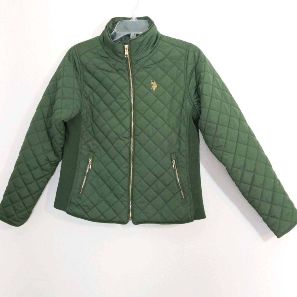 US Polo Assn Quilted side knit rare color jacket M